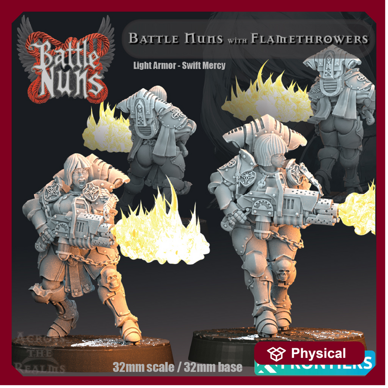 Battle Nuns with Flamethrowers - Light Armor