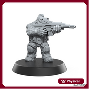 Space dwarf Rifleman "Alpha" - 28mm Scale - Only-Games