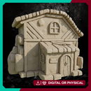 Bereria Medieval House - Fantasy Village Terrain STL, DnD & Wargaming