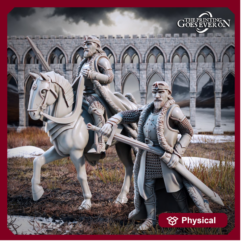 King Arvelon - On Foot and Mounted