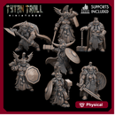 Female Bearded Dwarf Bundle - TytanTroll Miniatures - DnD - Fantasy - 32mm