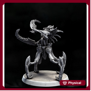 Sci-Fi Miniature Robot Enfield Dragoon, H.R Giger Style | Base Diameter Sizes: 50mm, 65mm,80mm | Resin Mini | Mini Monster Mayhem - Only-Games