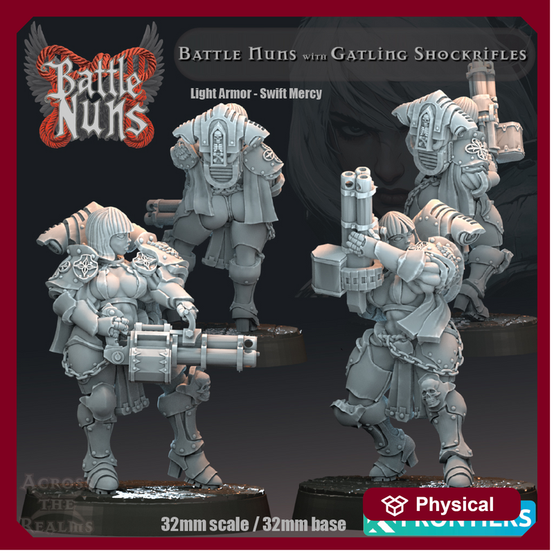 Battle Nuns with Gatling Shockrifles - Light Armor