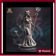 Tiefling Female Cleric, Sorcerer, Wizard PC NPC Miniature | 5 Sizes /Scales | Dungeons and Dragons - Only-Games