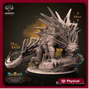 Giant Basilisk monstrosity | 28mm and 32mm Scale (89mm/78mm high) |Dungeons and Dragons 5e Miniatures | Pathfinder | Mammoth Factory - Only-Games