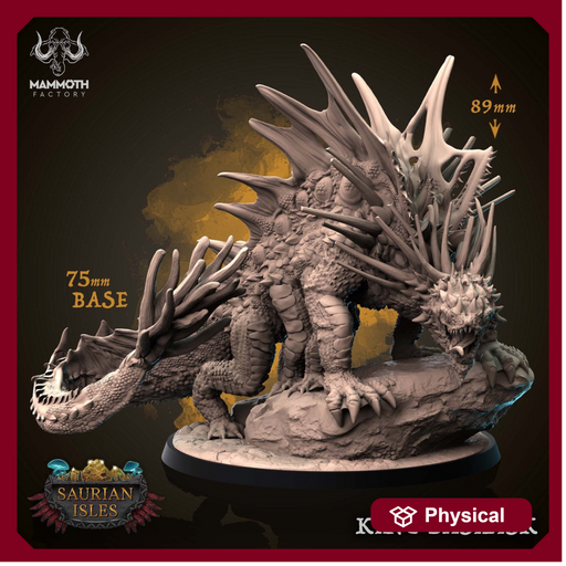 Giant Basilisk monstrosity | 28mm and 32mm Scale (89mm/78mm high) |Dungeons and Dragons 5e Miniatures | Pathfinder | Mammoth Factory - Only-Games