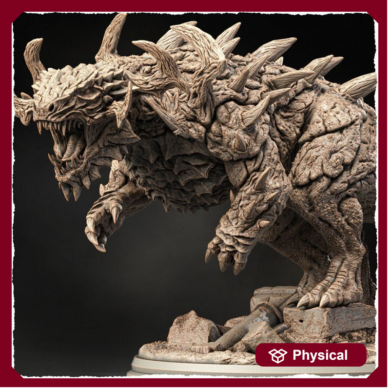 Behemoth, Tarrasque (5 sizes) D&D Miniature | 292mmmm Long, 104mm Height | Resin Statue | Figurine - Only-Games