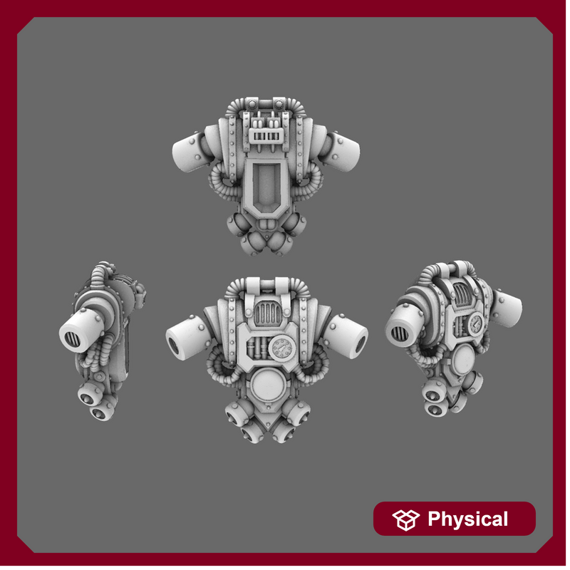 Space Knights V2 Metal Storm Backpack X 10