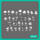BWTF Scenics Mushroom Basing Items