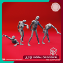 Zombies - Tabletop Miniature (Pre-Supported)