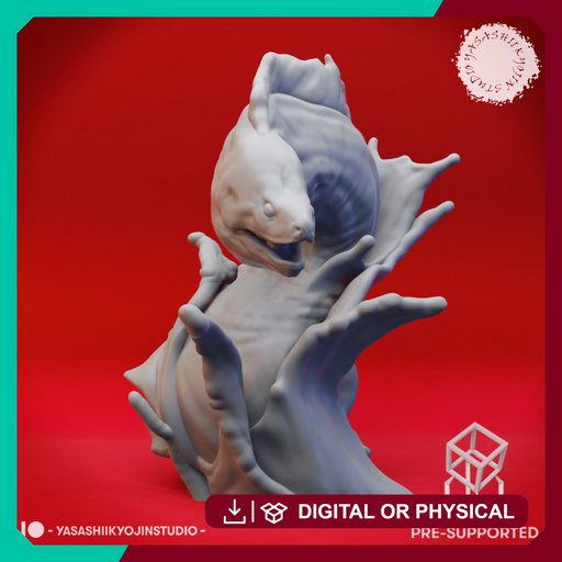 Water Elemental - Tabletop Miniature (Pre-Supported) - Only-Games