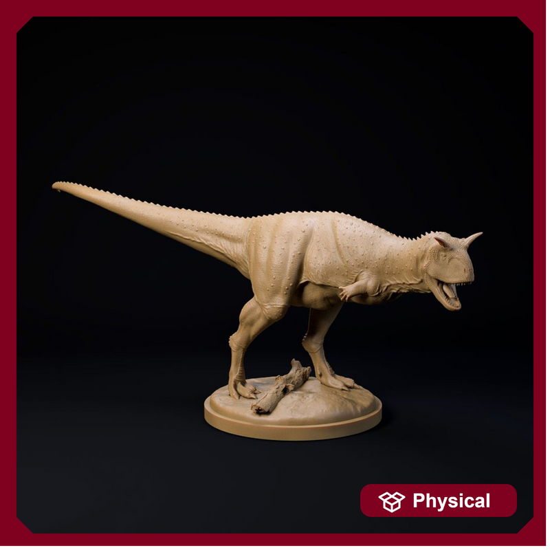 Carnotaurus roaring 32mm scale - dinosaur companion