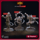 Zen Master Monks - Eternal Monks - CastNPlay - Terrain Wargaming D&D DnD 28mm 32mm 40mm 54mm