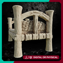 Wood Bed 2 - Fantasy Bedroom Furniture STL for DnD & Wargaming Terrain