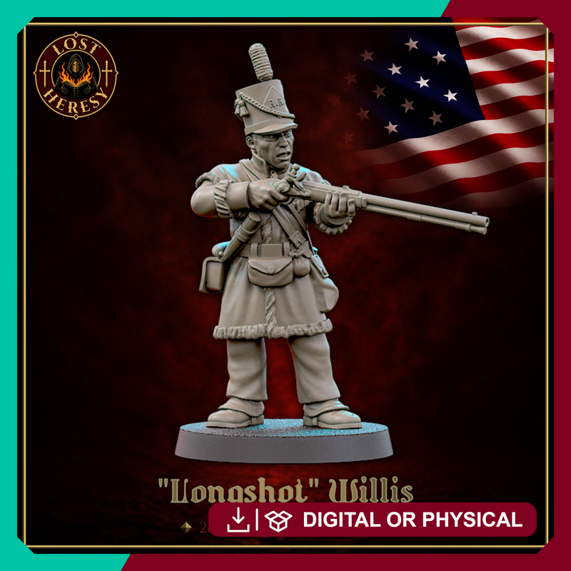 Gothic Napoleonic American Rifleman - Only-Games