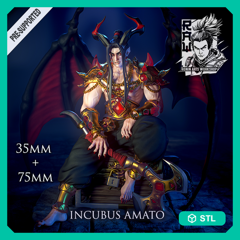 Amato the Lord of Excess - Incubus Lord - STL only - Only-Games