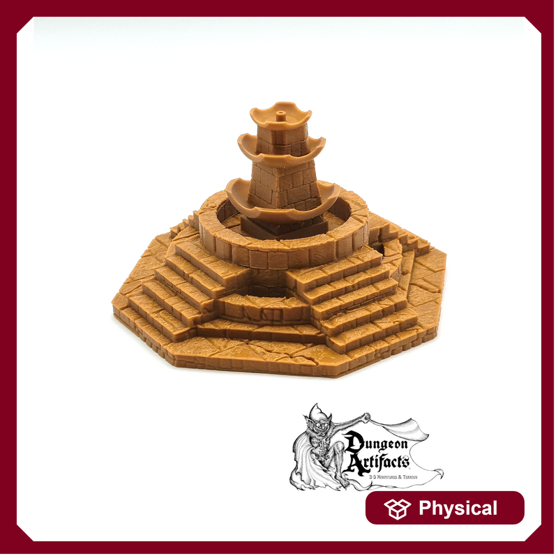 Ruined Fountain 2 - Stormguard - RMProductions 28mm 32mm Wargaming Terrain D&D, DnD