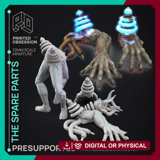 Living Spare parts - Frankensteins Lab - PRESUPPORTED - 32mm scale - Only-Games