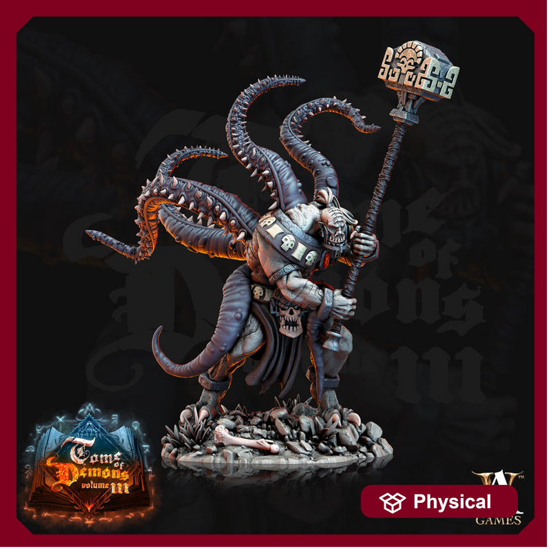 Greater Devil, Demon Resin Miniature | 28mm,32mm Scales (40mm, 50mm, 65mm, 75mm BASE Sizes) |  D&D 5e Nine Hells | Dungeons and Dragons | - Only-Games