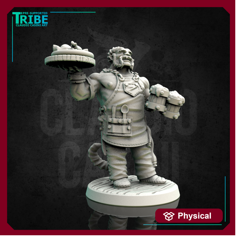 (0160) Male half orc human firbolg tiefling bar man