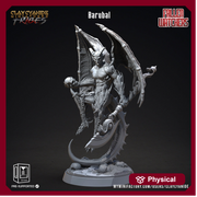 Barubal Fallen Angel Demon | 28mm, 32 mm, 75mm Scale |  Resin Miniature | Dungeons and Dragons | Pathfinder | D&D 5e | Clay Cyanide - Only-Games