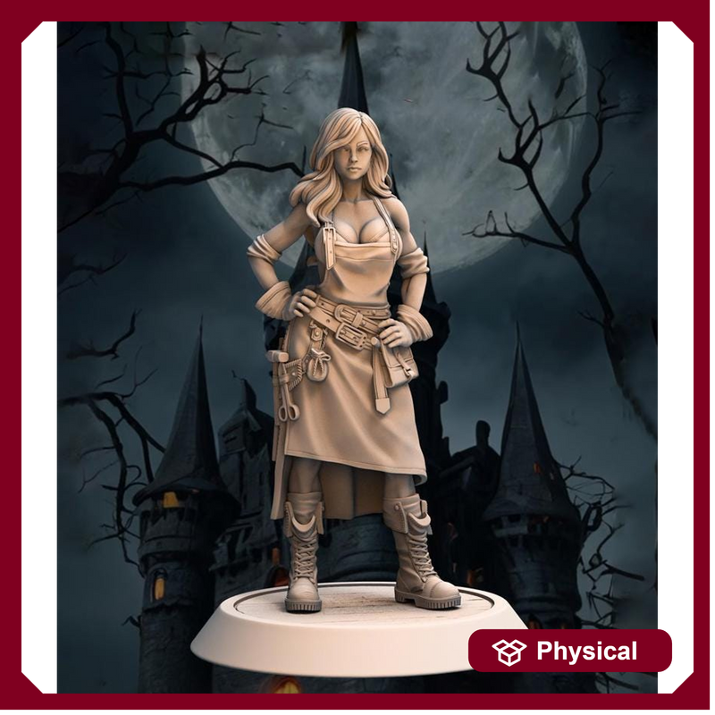 Human Female Rogue, Thief, Blacksmith PC NPC Miniature NSFW Topless versions | 28mm,32mm,54mm,75mm,100mm Scales |Dungeons & Dragons DnD 5e - Only-Games