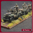 Jeeps US WWII - 28mm for wargame