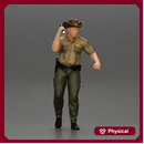 Police officer Searching With Flash Light