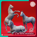 Horses and Unicorns - Tabletop Props (Pre-Supported)