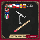 1/56 31M Schwarzlose machine gun in anti aircraft position