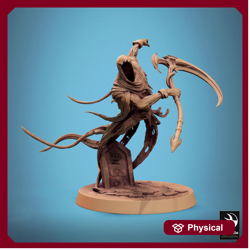 Ghost Undead Monster, Scythe or Sword Options (5 sizes), DnD 5e Unpainted Mini| 28mm, 32mm,54mm,75mm,100mm Scales | Dungeons & Dragons - Only-Games