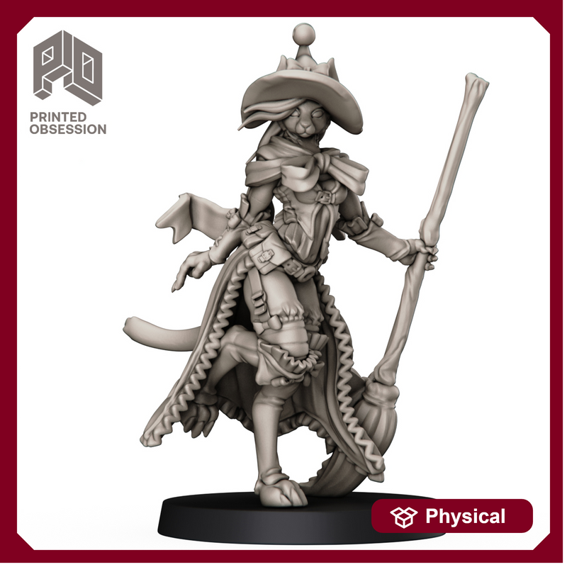 Black Witch Tabaxi - Female Mage - Only-Games