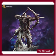Elf Ranger, Fighter, Arcane Archer Sharpshooter | Unpainted Miniature | 5 Sizes /Scales | DnD - Only-Games