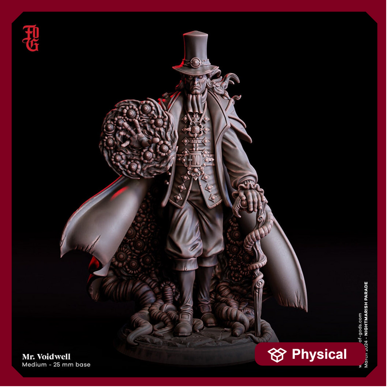 Warlock, Sorcerer, Necromancer, Wizard PC / NPC Resin D&D 5e RPG | 28mm, 32mm,54mm,75mm,100mm Scales |   Pathfinder Figurine | Flesh of Gods - Only-Games