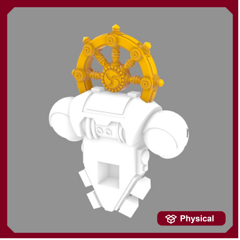 Cyber Samurai Iron Halo Dharma Wheel
