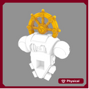 Cyber Samurai Iron Halo Dharma Wheel