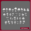 BWTF Scenics Mushroom Basing Items