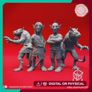 Deep Gnome Twins - Topsy and Turvy - Tabletop Miniatures (Pre-Supported)