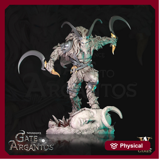 Satyr Warrior Hunter, Goat-Man PC NPC Fey Miniature | 28mm, 32mm, 75mm Scales | Dungeons and Dragons | Pathfinder | Archvillain Games - Only-Games