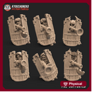 Female Dwarven Rifle and Shield Units (6 Dwarves)