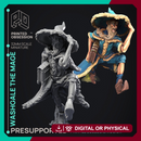 Washgale the mage - Wizzard -  PRESUPPORTED - Illustrated and Stats - 32mm scale