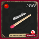 1/2400 Red Abkhazia armed cargo ship pack