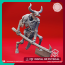 Minotaur Skeleton - Tabletop Miniature (Pre-Supported)