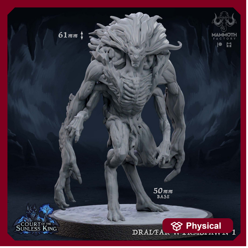 Draegloth hybrids Drow/Glabrezu Demon l 28mm, 32 mm,54mm,75mm Scale | Resin Mini | Dungeons and Dragons |Pathfinder D&D 5e | Mammoth Factory - Only-Games