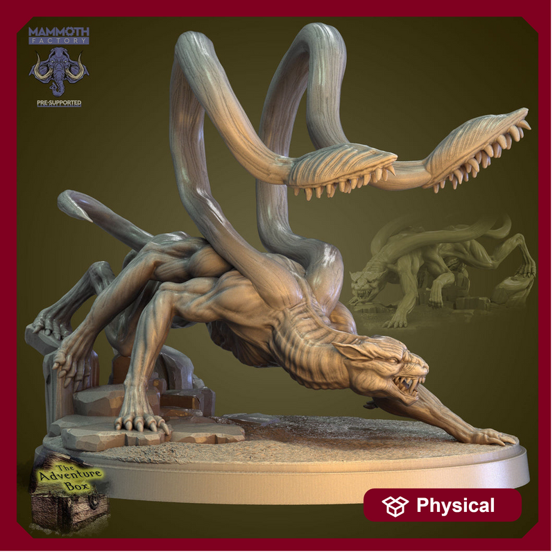 Displacer Beast, Phase Panther | Scales 28mm,32mm,54mm, 75mm | Megaboss | Dungeons and Dragons | Pathfinder | Mammoth Factory - Only-Games