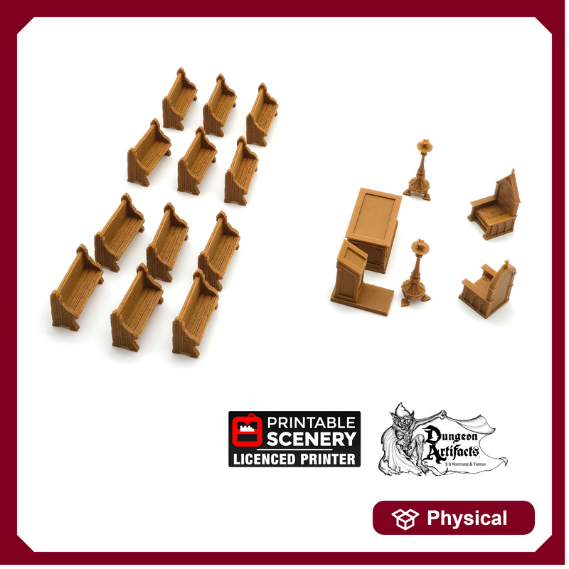 Chapel Chattels - Clorehaven and the Goblin Grotto - Printable Scenery Wargaming Terrain Scatter D&D, DnD