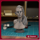 Side Lady Hair Bust - TytanTroll Miniatures - DnD - Fantasy