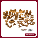 Darkstone Fortification Compatible Trihex Citadel Token and Marker Sets - Dragon's Rest Wargaming Terrain Scatter
