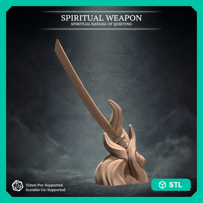 Spiritual Katana of Quieting, Spirit Weapon - Only-Games
