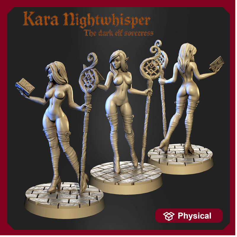 Kara-the Dark Elf - 75mm